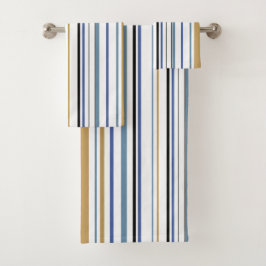 Blauwe witte badbadbadbadbadzone bad handdoek