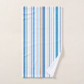 Blauwe witte badbadbadbadbadzone bad handdoek (Handdoek)