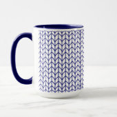 BLAUWE & WITTE BREI Navy Combo Mok (Links)