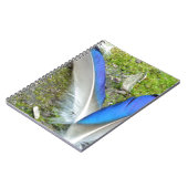 Blauwe witte duck Feathers, Animal, Bird Notitieboek (Linkerzijde)