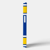 Blauwe witte en geel sportband Case-Mate iPhone case (Achterkant / Rechts)