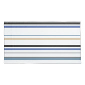 Blauwe witte en goudstrand kussensloop (Achterkant-Links)