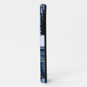 Blauwe, witte en goudziren Case-Mate iPhone case (Achterkant/links)