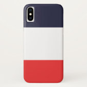 Blauwe witte en rode strepen strips Case-Mate iPhone case (Achterkant)