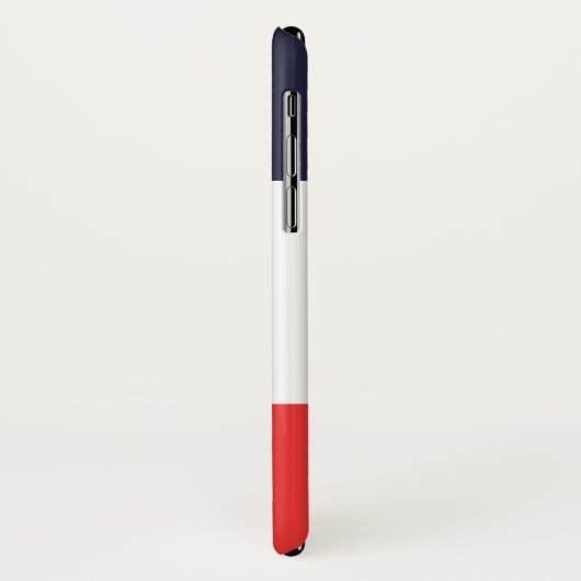 Blauwe witte en rode strepen strips Case-Mate iPhone case (Achterkant/links)