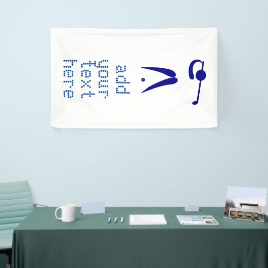 Blauwe witte Golfspeler Stijl aangepaste sportbann Spandoek (Beurs)