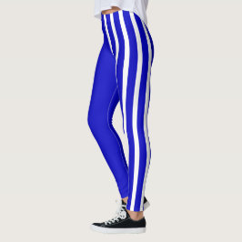 Blauwe & Witte Jester Leggings