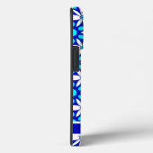 Blauwe, witte, platte, alles-over-druk Case-Mate iPhone case (Achterkant / Rechts)