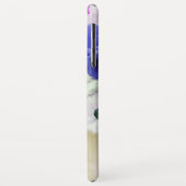 BLAUWE WITTE ROZEN EN ANEMONEBLOEMEN MONOGRAM Case-Mate iPhone CASE (Achterkant/links)