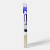 BLAUWE WITTE ROZEN EN ANEMONEBLOEMEN MONOGRAM Case-Mate iPhone CASE (Achterkant / Links)