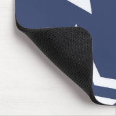 Blauwe witte sterren muismat (Hoek)