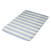 Blauwe witte strepen badmat (Gekanteld)