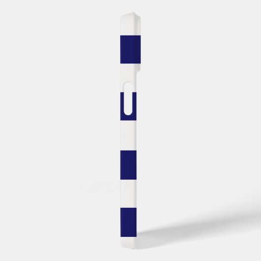 Blauwe witte strepen vuurtoren naam Case-Mate iPhone case (Achterkant / Rechts)