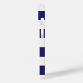 Blauwe witte strepen vuurtoren naam Case-Mate iPhone case (Achterkant / Links)