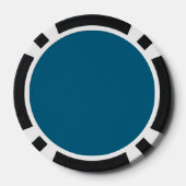 Blauwe Witte Uil Poker Chips (Achterkant)