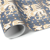 BLAUWE WITTE VANTASY GRIFFINS CADEAUPAPIER (Rol Hoek)