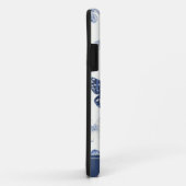 Blauwe & Witte Vlinder Monogram Case-Mate iPhone Case (Achterkant/rechts)