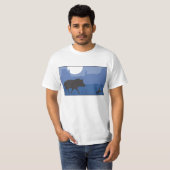 Blauwe woestijn t-shirt (Voorkant volledig)
