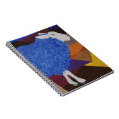 Blauwe wol notitieboek (Rechterzijde)