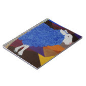 Blauwe wol notitieboek (Linkerzijde)