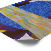 Blauwe wol poster (Hoek)