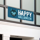 Blauwe Wolf, Happy Halloween Spandoek (Buitenkant Gebouw)