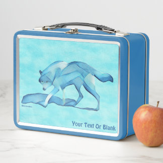 Blauwe Wolf In Sneeuw
