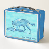 Blauwe Wolf In Sneeuw (Voorkant)