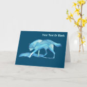 Blauwe Wolf Kaart (Gele Bloem)