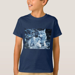 Blauwe wolf T-shirt