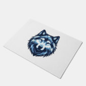 Blauwe Wolfdog 6 Deurmat (Schuin)