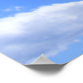 Blauwe wolken poster (Hoek)