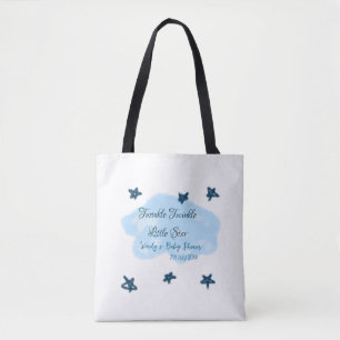 Blauwe wolken twinkeling Twinkle Little Star baby Draagtas