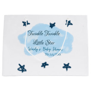 Blauwe wolken twinkeling Twinkle Little Star baby Groot Cadeauzakje