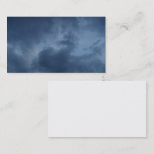 blauwe wolken visitekaartje (Voorkant / Achterkant)