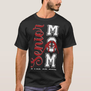Blauwe worstelaar senior moeder Cl van 2026 afgest T-shirt
