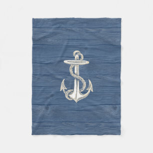 blauwe woudband fleece deken