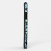 Blauwe X's en O's Pattern Black Check Case-Mate iPhone Case (Achterkant/rechts)