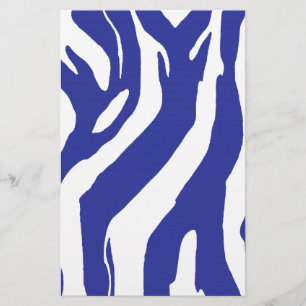 Blauwe Zebra Briefpapier