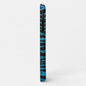 Blauwe Zebra, glitter-Zebra, Zebra-afdrukken, stri Case-Mate iPhone Case (Achterkant/links)
