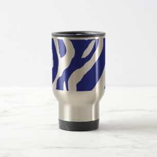 Blauwe Zebra Reisbeker
