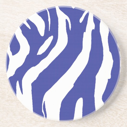 Blauwe Zebra Zandsteen Onderzetter (Voorkant)
