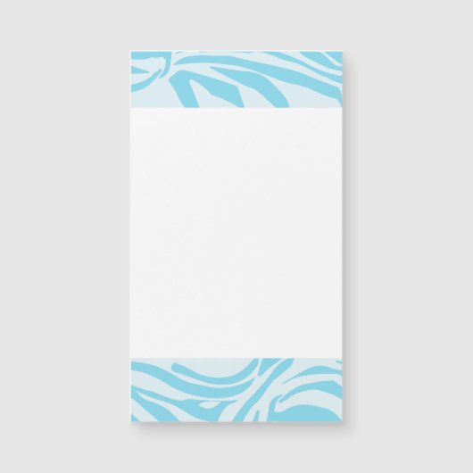 Blauwe zebraprint (Voorkant)