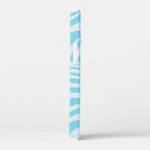 Blauwe zebraprint Case-Mate iPhone case (Achterkant / Rechts)