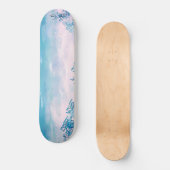 Blauwe Zee Beach Skateboard (Voorkant)