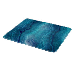 Blauwe Zee groene geagattextuur Snijplank