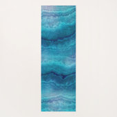 Blauwe Zee groene geagattextuur Yogamat (Achterkant)