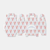 Blauwe Zee Kreeft Favor Dozen Bedankdoosjes (Uitgevouwen)