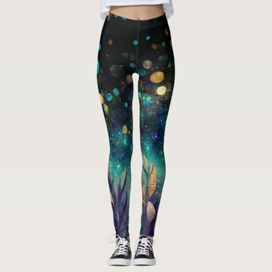 Blauwe Zee Leggings (Voorkant)