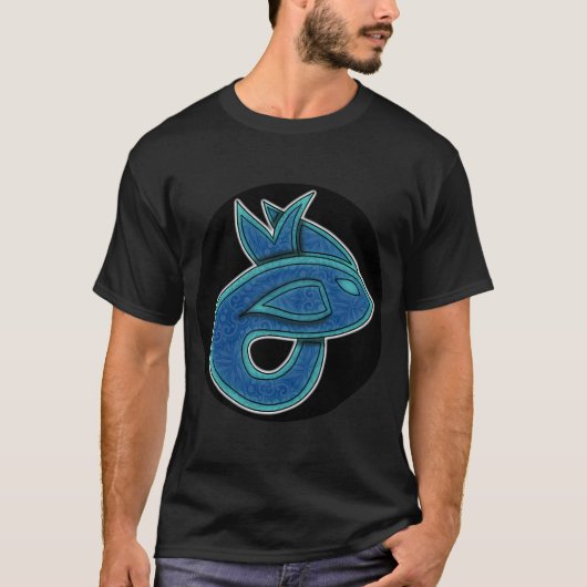 Blauwe Zee Vis T-shirt (Voorkant)